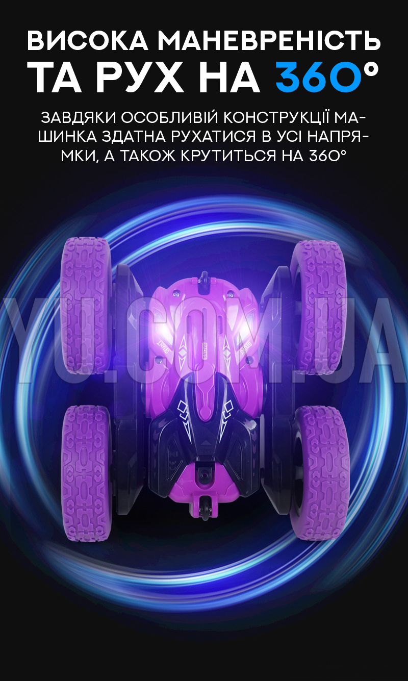 Трюковая машинка перевертыш на радиоуправлении Rapidly stunt Car S688-1D Трюковая машинка перевертыш на радиоуправлении Rapidly stunt Car S688-1D